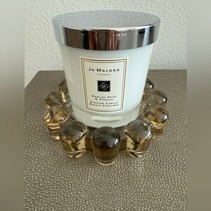 Smoky Glass Candle Holder